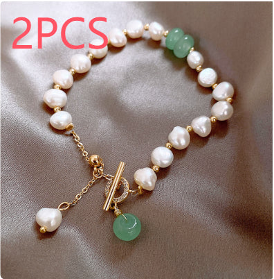 Women Irregular Freshwater Pearl Adjustable Bracelet